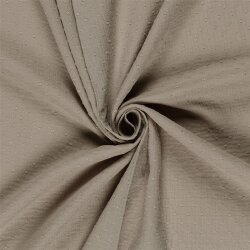 Musselin Bestickte Punkte - beige