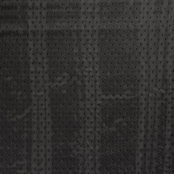 Chiffon Bestickt Punkte Uni - schwarz