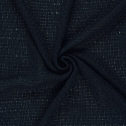 Polyesterstoff Jacquard - dunkelblau