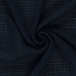 Polyesterstoff Jacquard - dunkelblau