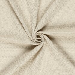 Polyesterstoff Jacquard - softbeige
