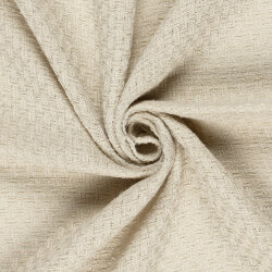Polyesterstoff Jacquard - softbeige