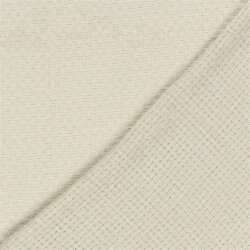 Polyesterstoff Jacquard - softbeige