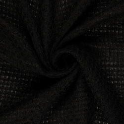 Polyesterstoff Jacquard - schwarz
