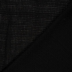 Polyesterstoff Jacquard - schwarz