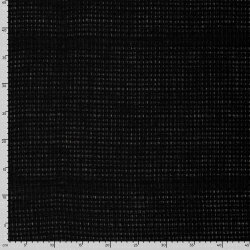 Polyesterstoff Jacquard - schwarz