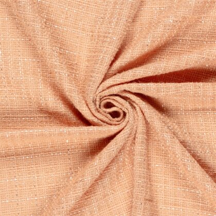 Polyesterstoff Jacquard Lurex - softlachs