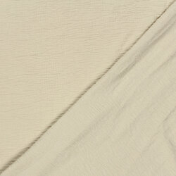 Polyesterstoff gewebt Uni - hellbeige