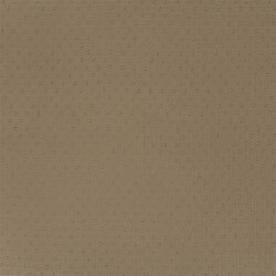 Musselin Bestickte Punkte - dunkel beige