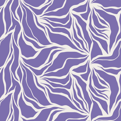 Musselin Blätter- Geflecht - lavendel