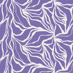 Musselin Blätter- Geflecht - lavendel