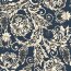 Musselin Gesteppt 2-Seitig Blumen - creme