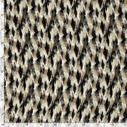 Viskose Popeline Abstract - creme