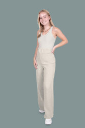 Musselin kleine Schwalben - hellbeige