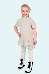 Musselin kleine Schwalben - hellbeige