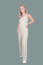 Musselin kleine Schwalben - hellbeige