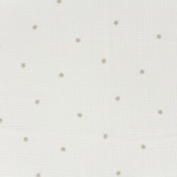 Musselin kleine Blümchen - creme