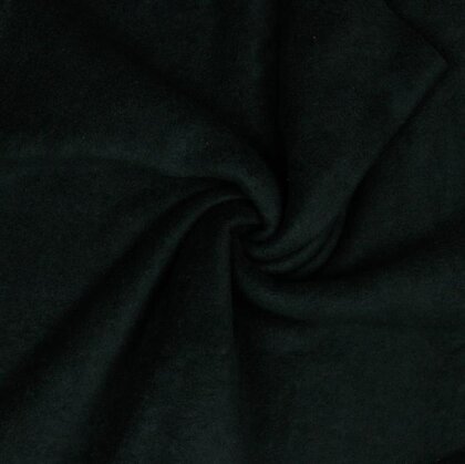 0,3 Meter - Antipilling Fleece *Vera* - schwarz