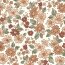 0,4 Meter - Baumwolljersey Digital Herbstblumen - creme