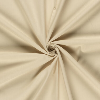Baumwollstoff Fahnentuch Cretonne *Marie* Uni - hellbeige