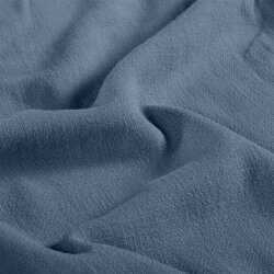 Viskose Leinen Slub Uni - schattenblau