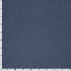 Viskose Leinen Slub Uni - stahlblau