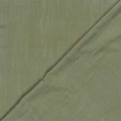 Viskose Leinen Slub Uni - oliv