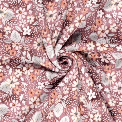 Wintersweat Digital Blumenfeld - beerenrot