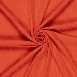 Polyesterstoff Bubble Uni - paprikarot