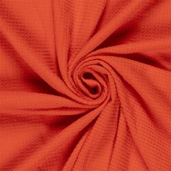 Polyesterstoff Bubble Uni - paprikarot