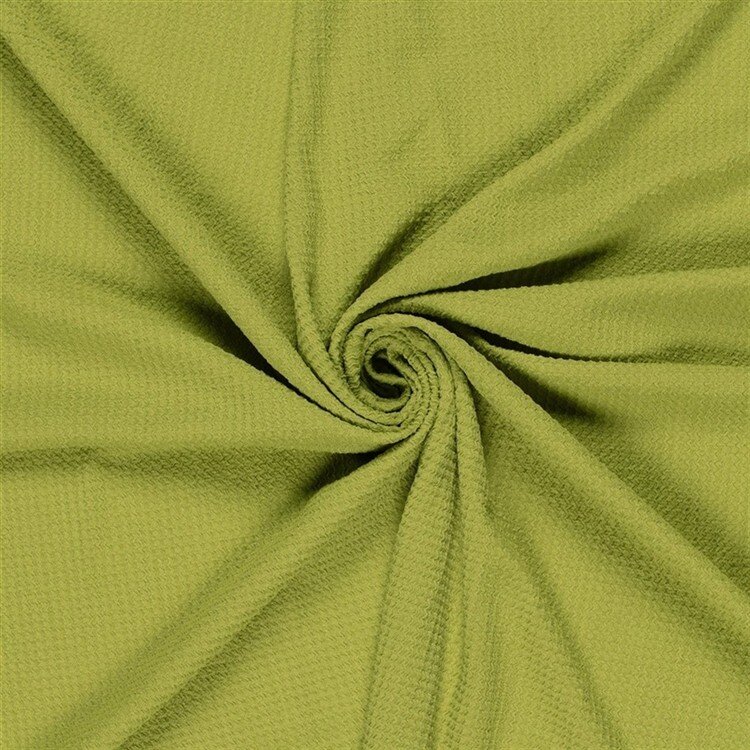 Polyesterstoff Bubble Uni - limette