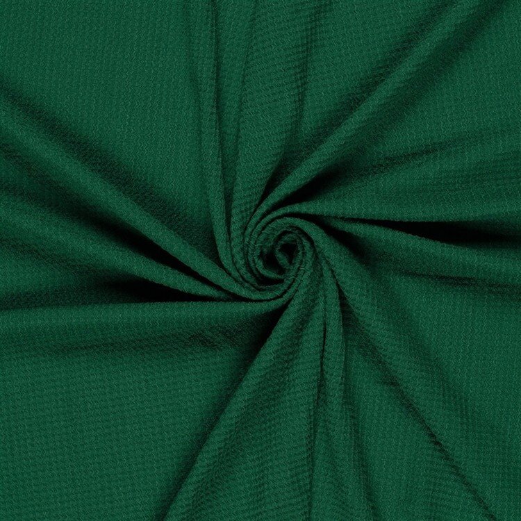 Polyesterstoff Bubble Uni - grün