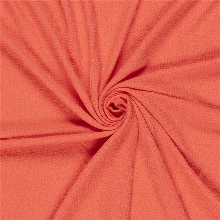 Polyesterstoff Bubble Uni - koralle