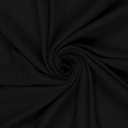 Polyesterstoff Bubble Uni -  schwarz