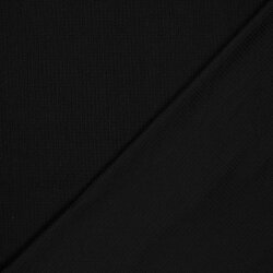 Polyesterstoff Bubble Uni -  schwarz