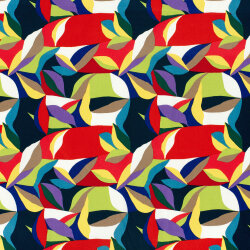 Baumwollsatin LEAVES - FARBE