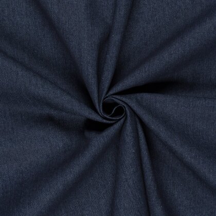 Jeansstoff Uni - stahlblau