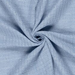 Polyesterstoff Jacquard Lurex - eisblau