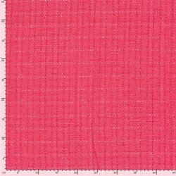 Jacquard Polyesterstoff Lurex - pink