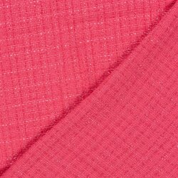 Polyesterstoff Jacquard Grob Gewebt Lurex - pink