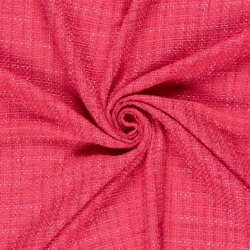 Polyesterstoff Jacquard Lurex - pink