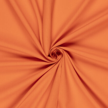 Baumwollstoff Cretonne Premium *Marie* Uni - orange