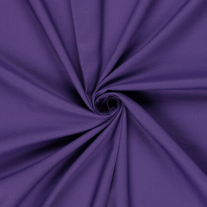 Baumwollstoff Cretonne Premium *Marie* Uni - violett