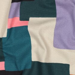 Canvas bunte Rechtecke- petrol