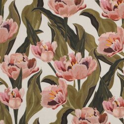 Canvas Digital Tulpenfeld - creme