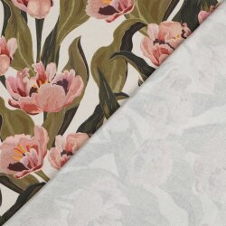 Canvas Digital Tulpenfeld - creme