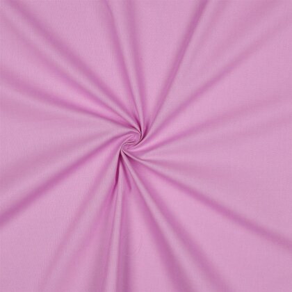 Baumwollpopeline *Vera* Uni - fliederpink