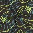 Baumwolljersey Neon Kritzelei - anthrazit