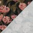 Canvas Digital Tulpenfeld - schwarz