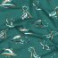 Baumwolljersey Bio~Organic DINOSAURS - PETROL